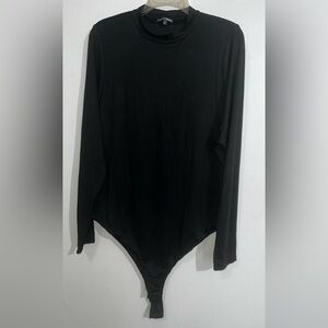 Fashion Nova Black Long Sleeve Bodysuit